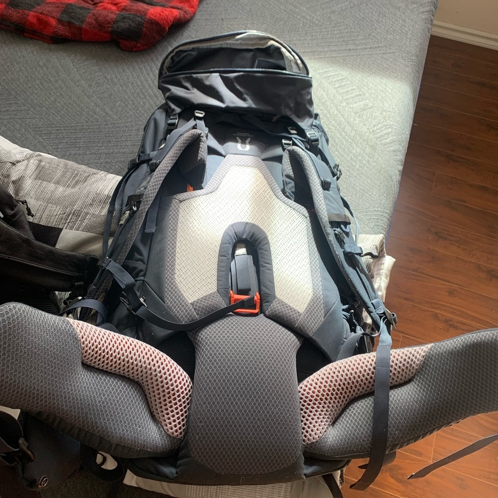 Black and Gray Hiking Backpack